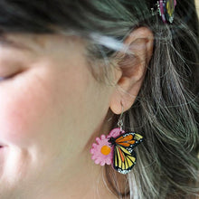 Load image into Gallery viewer, Erstwilder - A Butterfly Named Flutter Drop Earrings (Clare Youngs) - 20th Century Artifacts