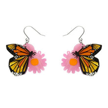 Load image into Gallery viewer, Erstwilder - A Butterfly Named Flutter Drop Earrings (Clare Youngs) - 20th Century Artifacts