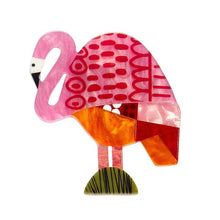 Load image into Gallery viewer, Erstwilder - A Flamingo Named Honk Brooch (Clare Youngs) - 20th Century Artifacts