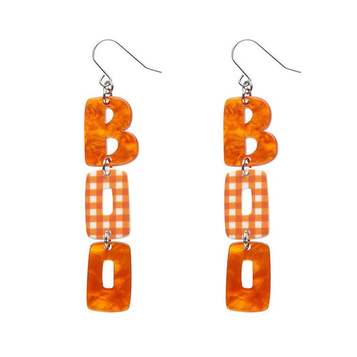 Erstwilder - BOO Gingham Drop Earrings - 20th Century Artifacts