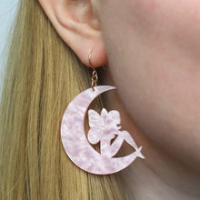 Load image into Gallery viewer, Erstwilder - Fairy Moon Drop Earrings - Pink - 20th Century Artifacts