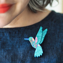 Load image into Gallery viewer, Erstwilder - Frida&#39;s Hummingbird Brooch (Frida Kahlo) - 20th Century Artifacts