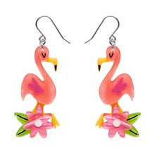 Load image into Gallery viewer, Erstwilder - Let&#39;s Flamingle Drop Earrings - 20th Century Artifacts