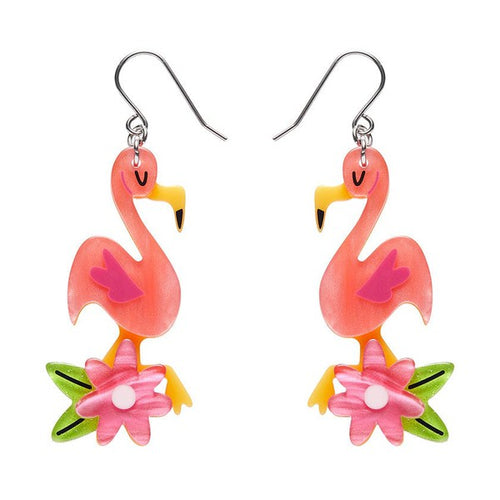 Erstwilder - Let's Flamingle Drop Earrings - 20th Century Artifacts