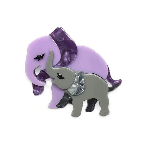 Erstwilder - Mother Ella Elephants Brooch (2018) - 20th Century Artifacts