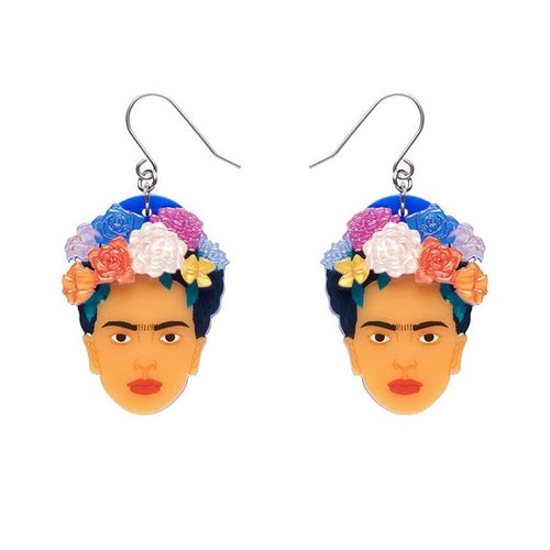 Erstwilder - My Own Muse Frida Drop Earrings (Frida Kahlo) - 20th Century Artifacts