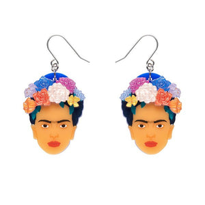 Erstwilder - My Own Muse Frida Drop Earrings (Frida Kahlo) - 20th Century Artifacts