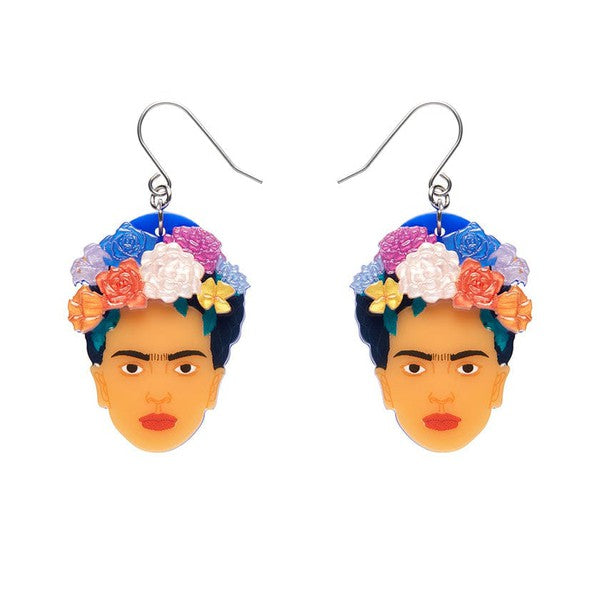 Erstwilder - My Own Muse Frida Drop Earrings (Frida Kahlo) - 20th Century Artifacts