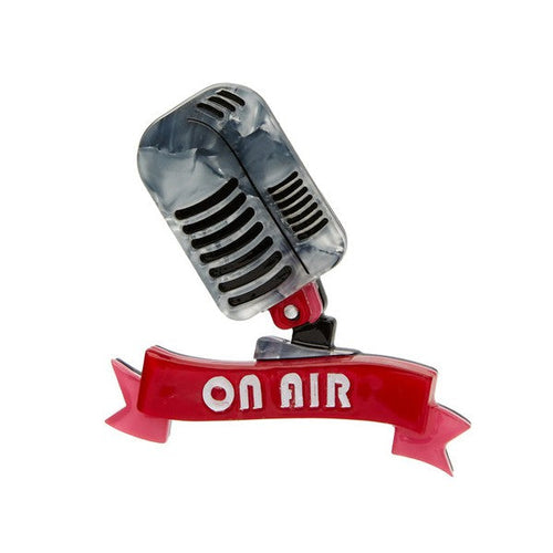 Erstwilder - On Air Microphone Brooch (2017) (p) - 20th Century Artifacts