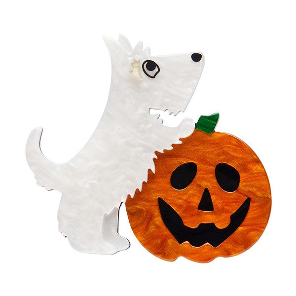 Erstwilder - Patch the Pumpkin Pup Brooch (2024) - 20th Century Artifacts