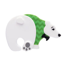 Load image into Gallery viewer, Erstwilder - Paulo the Polar Bear Brooch (2023) - 20th Century Artifacts