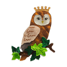 Load image into Gallery viewer, Erstwilder - Regal Woodland Owl Brooch (Fleur Harris) - 20th Century Artifacts