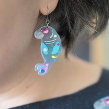 Load image into Gallery viewer, Erstwilder - The Dutiful Dugong Drop Earrings (Pete Cromer) (2023) - 20th Century Artifacts