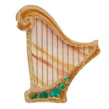 Load image into Gallery viewer, Erstwilder - Ancient Movements Irish Harp Brooch (2020) - 20th Century Artifacts