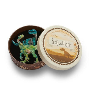 Erstwilder - Bloody Rapt Velociraptor Brooch (green) - 20th Century Artifacts