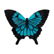 Load image into Gallery viewer, Erstwilder - Blue Emperor Butterfly Brooch (2021) - 20th Century Artifacts