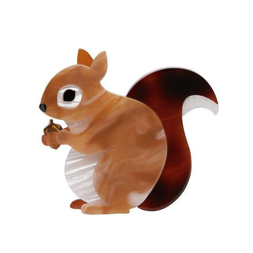 Erstwilder - Bright-Eyed and Bushy Tailed Squirrel Brooch (2020) - 20th Century Artifacts