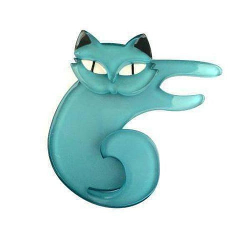 Erstwilder - Curling Cassandra Cat Brooch (2016) - 20th Century Artifacts