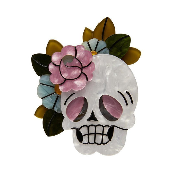 Skull brooch deals