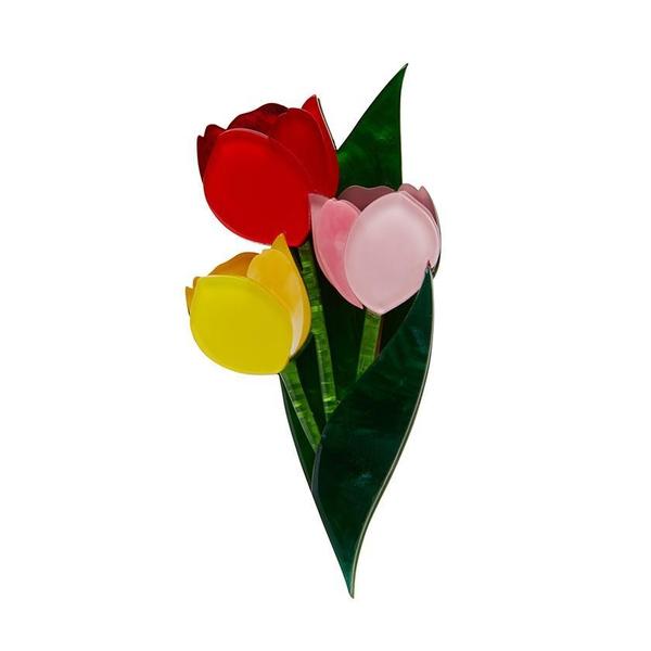 Erstwilder - Dutch Courage Tulips Brooch (2019) - 20th Century Artifacts