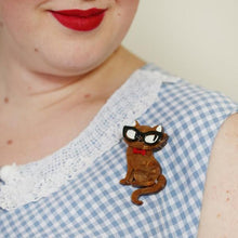 Load image into Gallery viewer, Erstwilder - Elissa the Indie Cat Brooch (2019) - 20th Century Artifacts