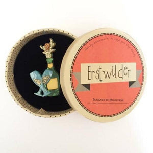Erstwilder - Fizz Filled Flutes Brooch (2016) - 20th Century Artifacts