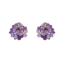 Load image into Gallery viewer, Erstwilder - Heartfelt Hydrangea Earrings (2020) purple - 20th Century Artifacts