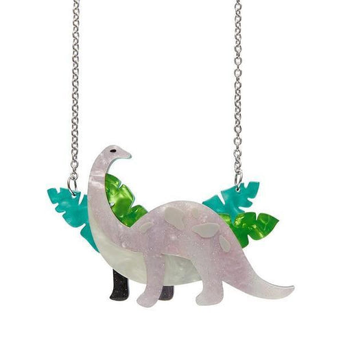 Erstwilder - I'll Be Brach Brachiosaurus Necklace (lilac) - 20th Century Artifacts