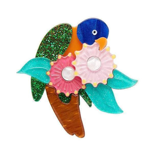 Erstwilder - Naughty Nectar Nibbler Lorikeet Brooch (2018) - 20th Century Artifacts