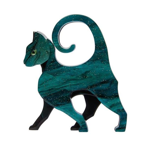 Erstwilder - On the Prowl Cat Brooch (2020) - 20th Century Artifacts