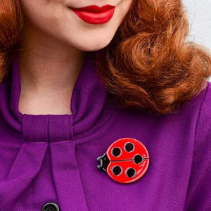 Erstwilder - Our Lady's Bird Ladybug Brooch (2020) - 20th Century Artifacts