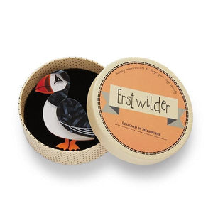 Erstwilder - Piccolo Puffin Brooch - 20th Century Artifacts