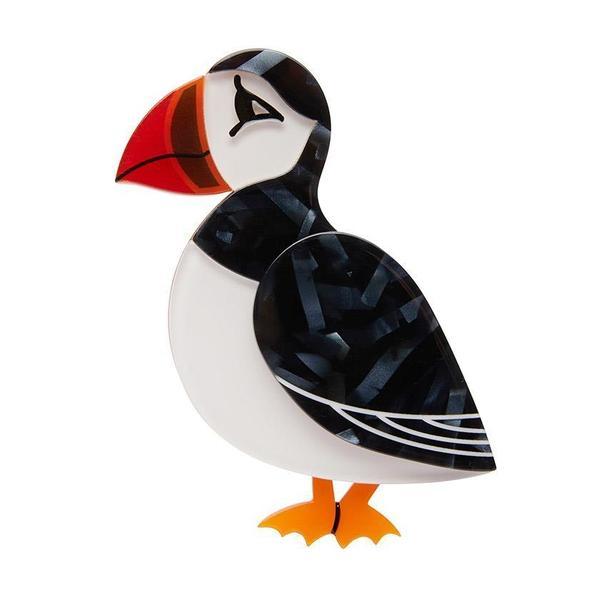 Erstwilder - Piccolo Puffin Brooch - 20th Century Artifacts