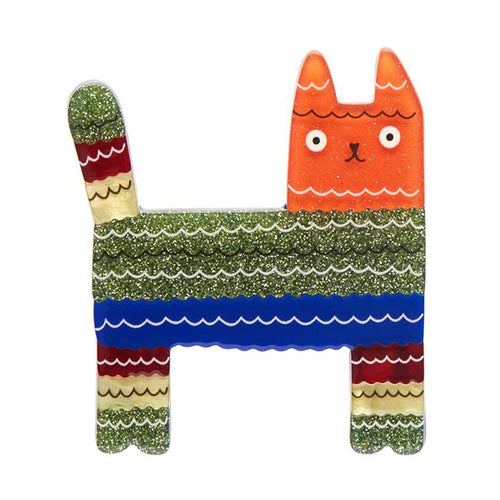 Erstwilder - Piñata Cat Brooch (Terry Runyan) - 20th Century Artifacts