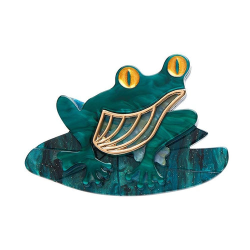 Erstwilder - Pod Dweller Frog Brooch - 20th Century Artifacts