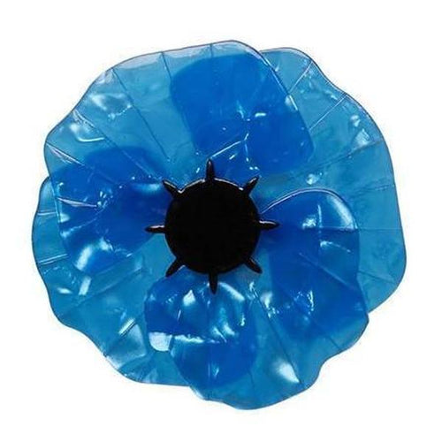 Erstwilder - Poppy Field Brooch (2016) blue - 20th Century Artifacts