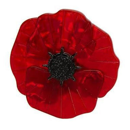 Erstwilder - Poppy Field Brooch (2017) Red - 20th Century Artifacts