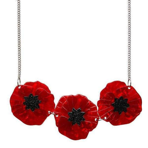 Erstwilder - Poppy Field Necklace (2017) red - 20th Century Artifacts