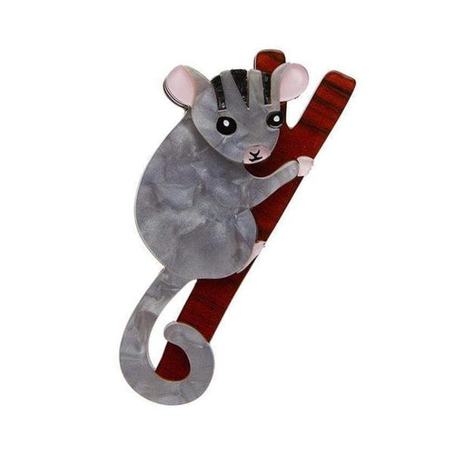 Erstwilder - Possum at Play Brooch (2019) - 20th Century Artifacts