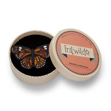 Load image into Gallery viewer, Erstwilder - Prince of Orange Monarch Butterfly Brooch (2020) - 20th Century Artifacts