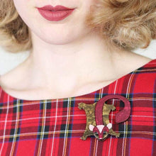 Load image into Gallery viewer, Erstwilder - Saba Sweet Sugar Glider Brooch (2018) maroon - 20th Century Artifacts