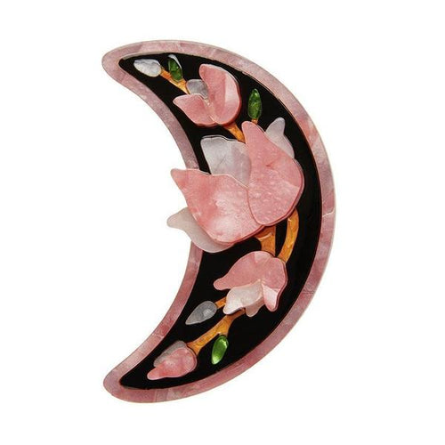 Erstwilder - Steel Magnolias Brooch (pink) - 20th Century Artifacts