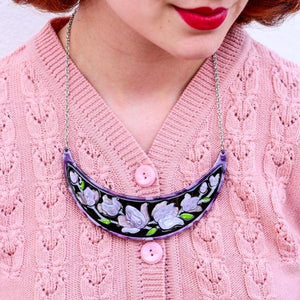 Erstwilder - Steel Magnolias Necklace (2020) purple - 20th Century Artifacts