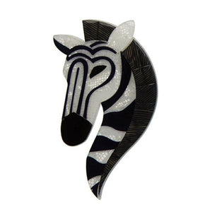 Erstwilder - Zelda the Zany Zebra Brooch (2016) - 20th Century Artifacts